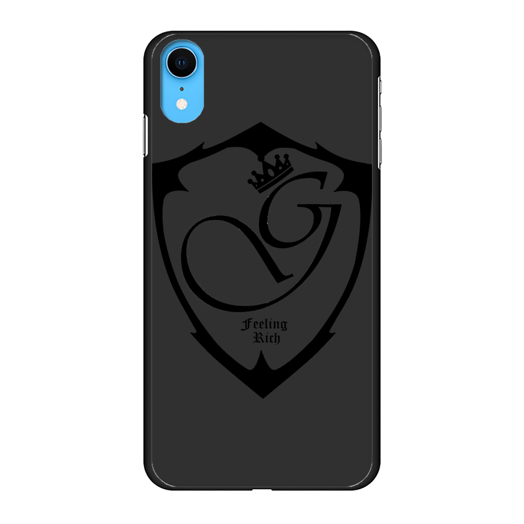 Feeling rich Back Printed Black Hard Phone Case