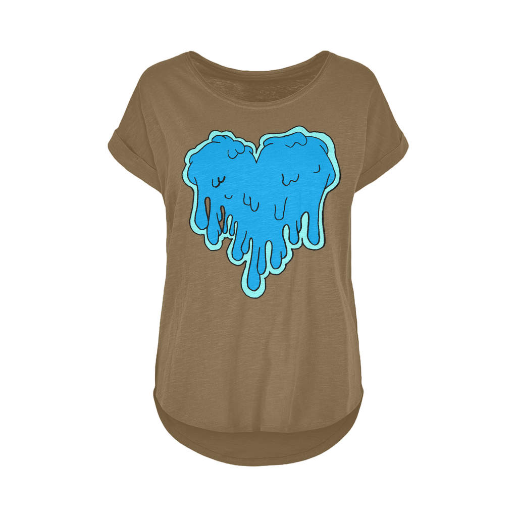benzo heart Women's Long Slub T-Shirt XS-5XL