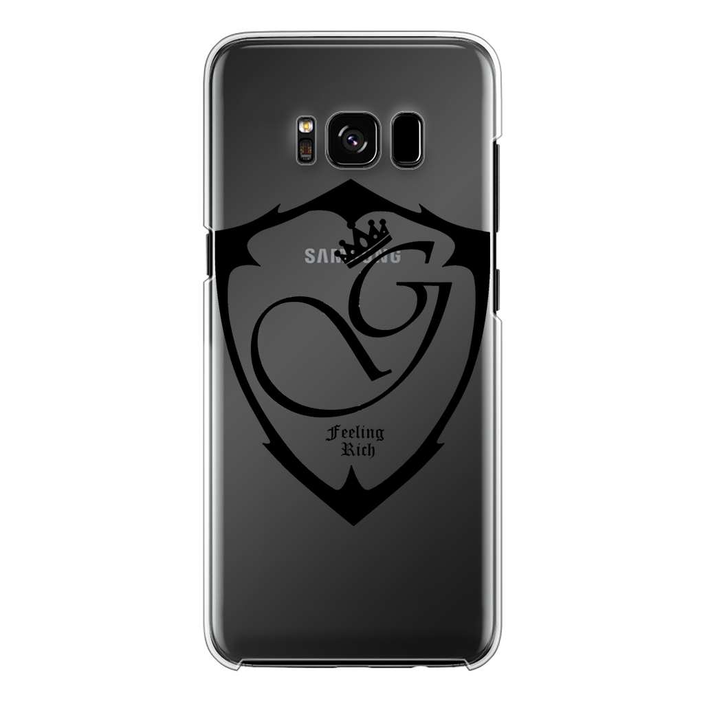 Feeling rich Back Printed Transparent Hard Phone Case