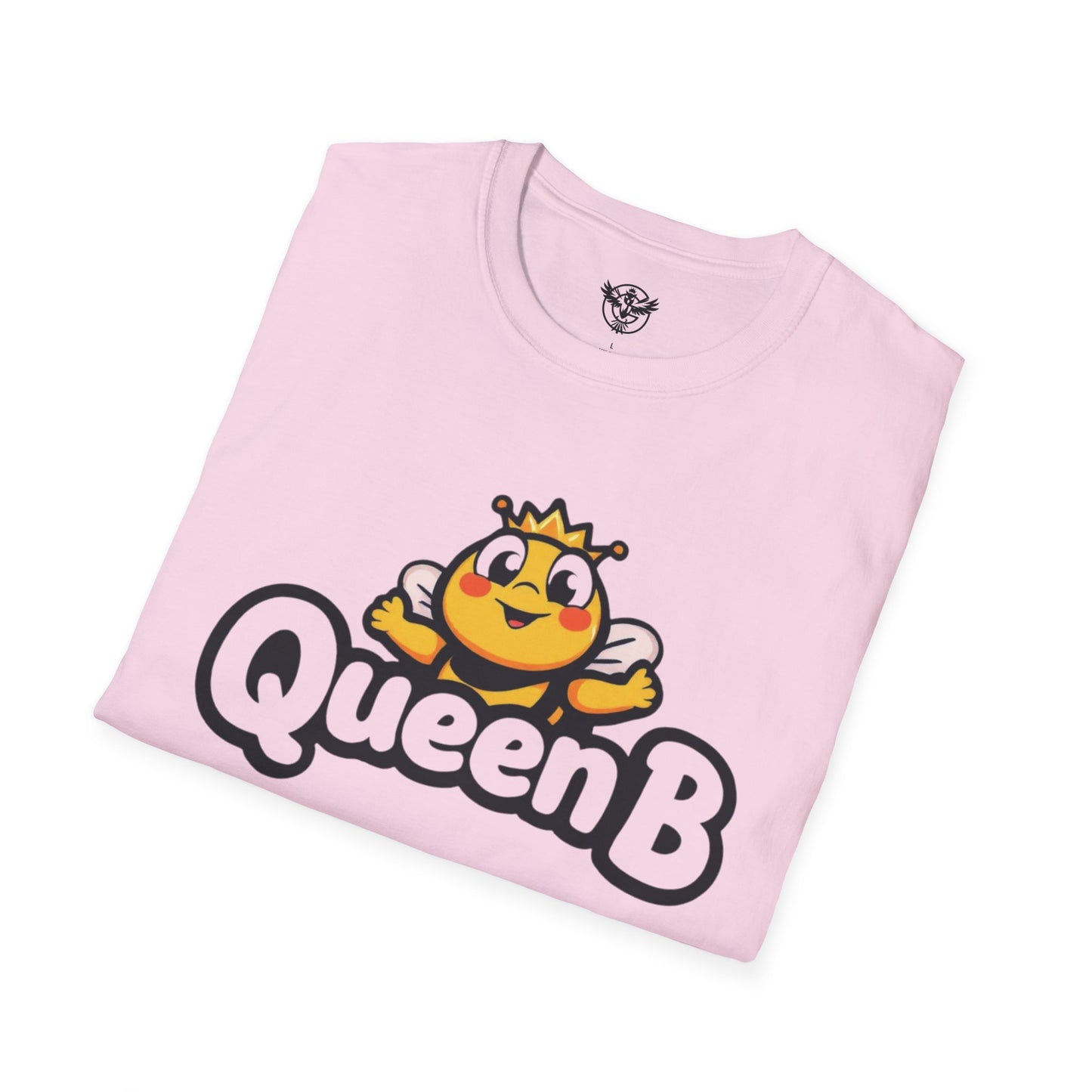Queen B Unisex Softstyle T-Shirt - Fun and Bright Graphic Tee for Bee Lovers
