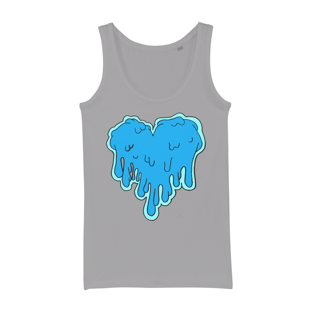 benzo heart Organic Jersey Womens Tank Top