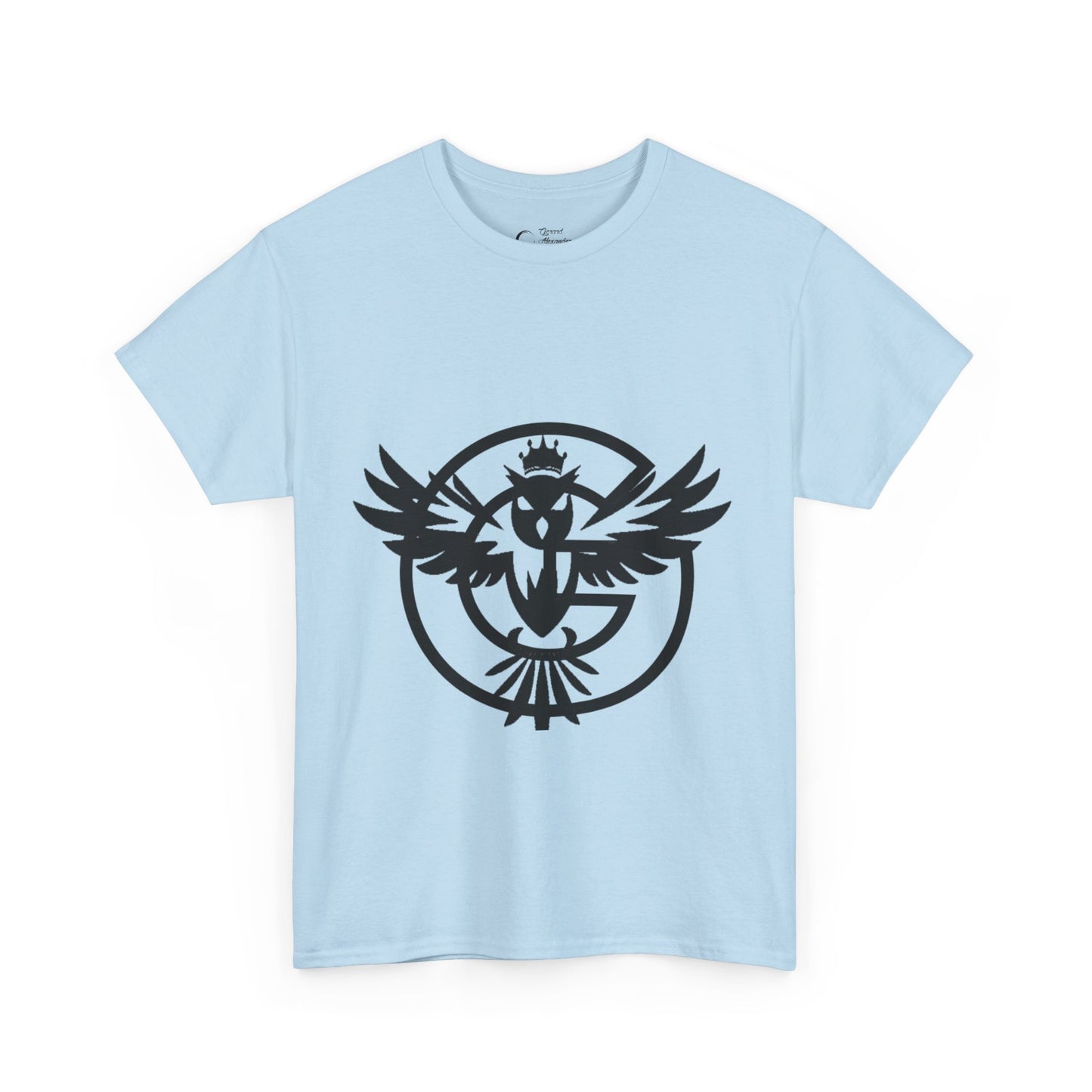 Gorgani Unisex Heavy Cotton Tee - Stylish Bird Graphic Tee for Casual Vibes