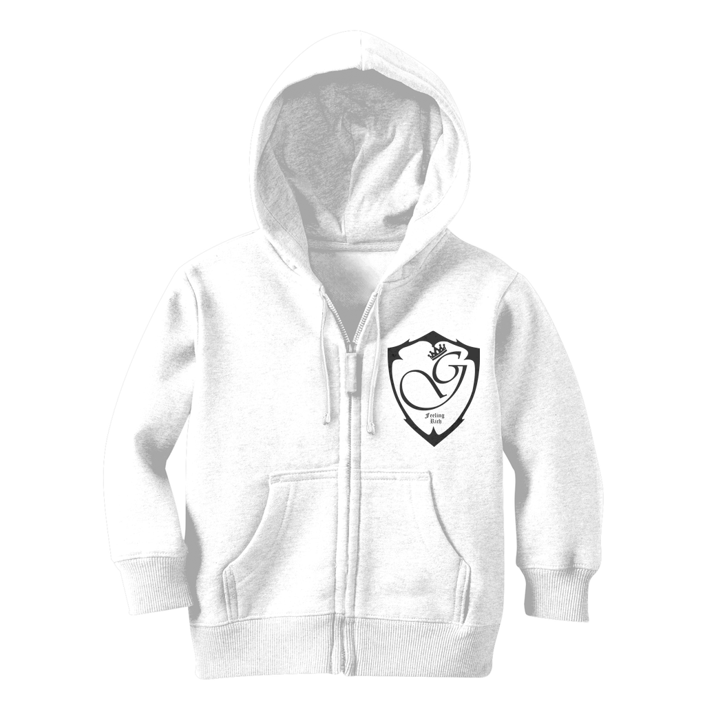 Feeling rich Classic Kids Zip Hoodie