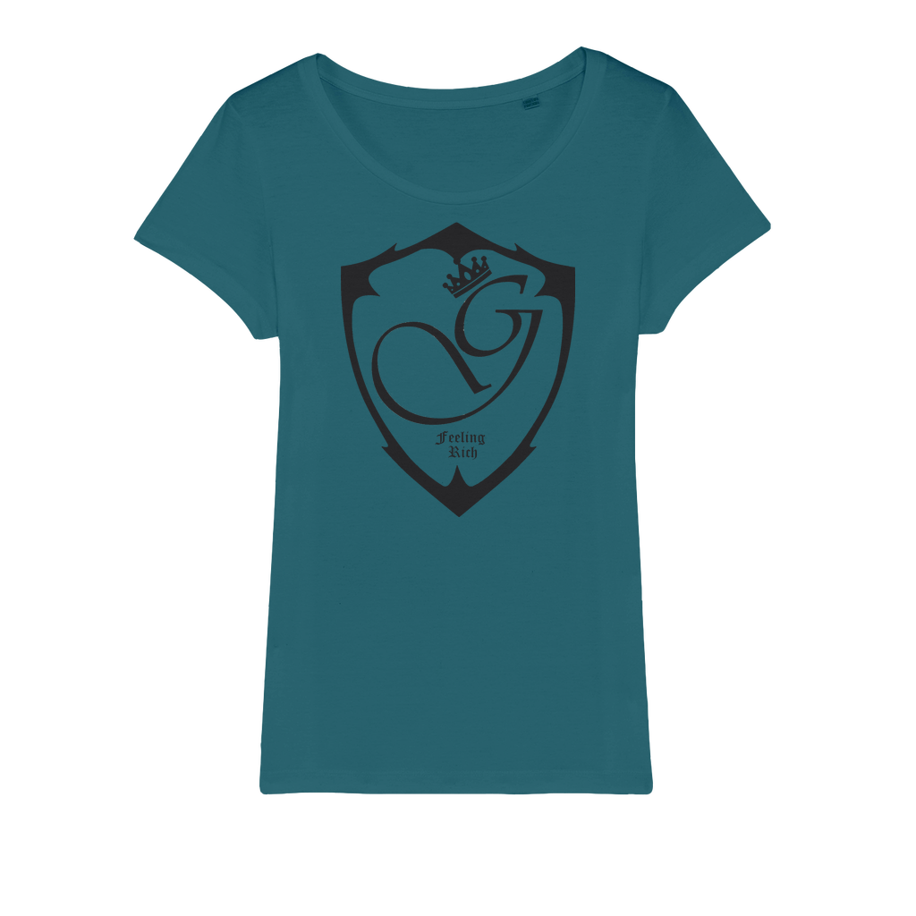 Feeling rich Organic Jersey Womens T-Shirt