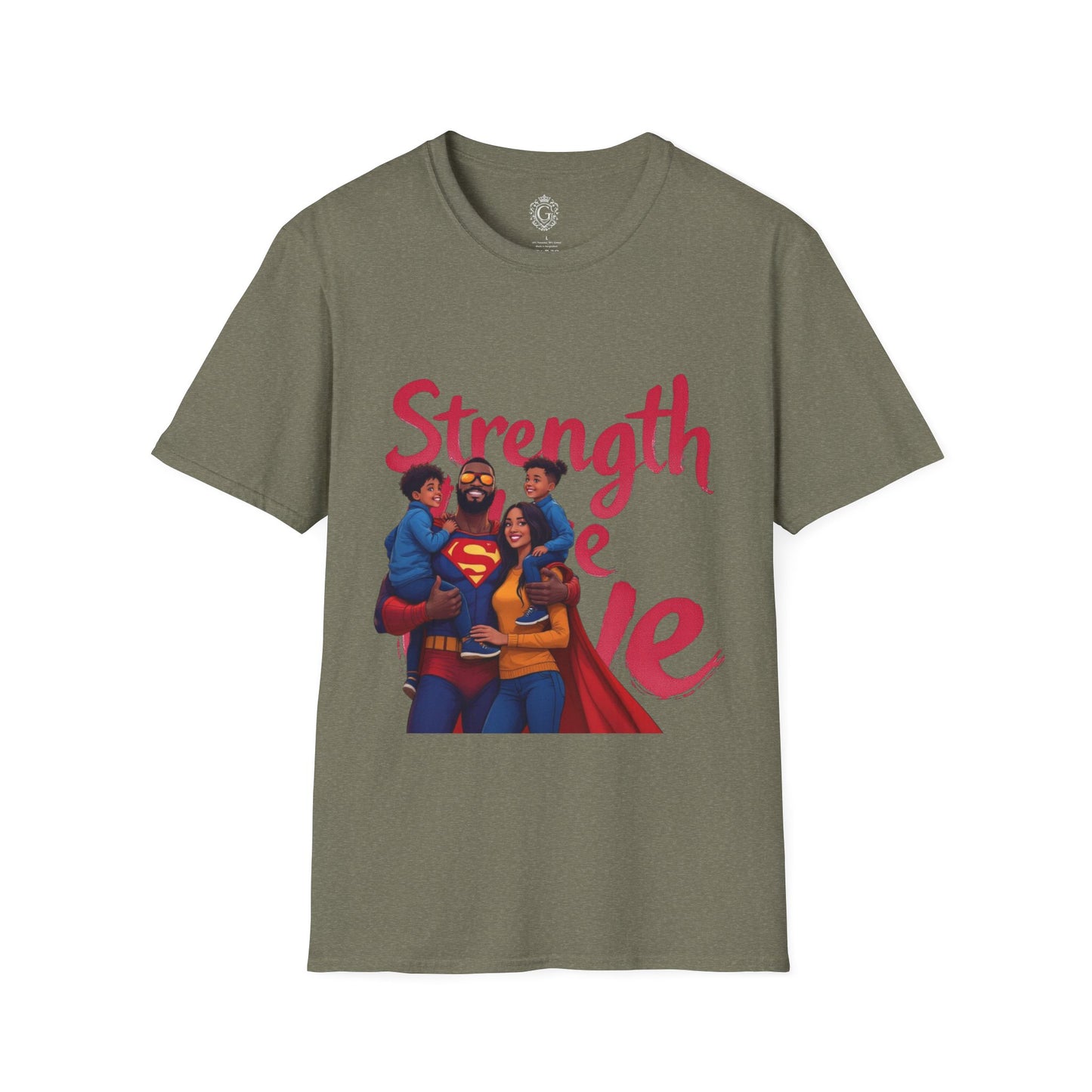 Superhero Family Strength Unisex Softstyle T-Shirt