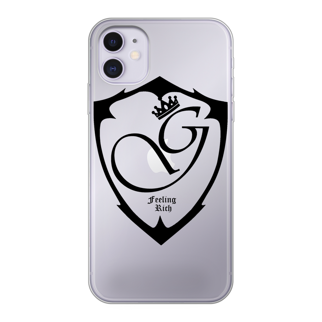 Feeling rich Back Printed Transparent Soft Phone Case