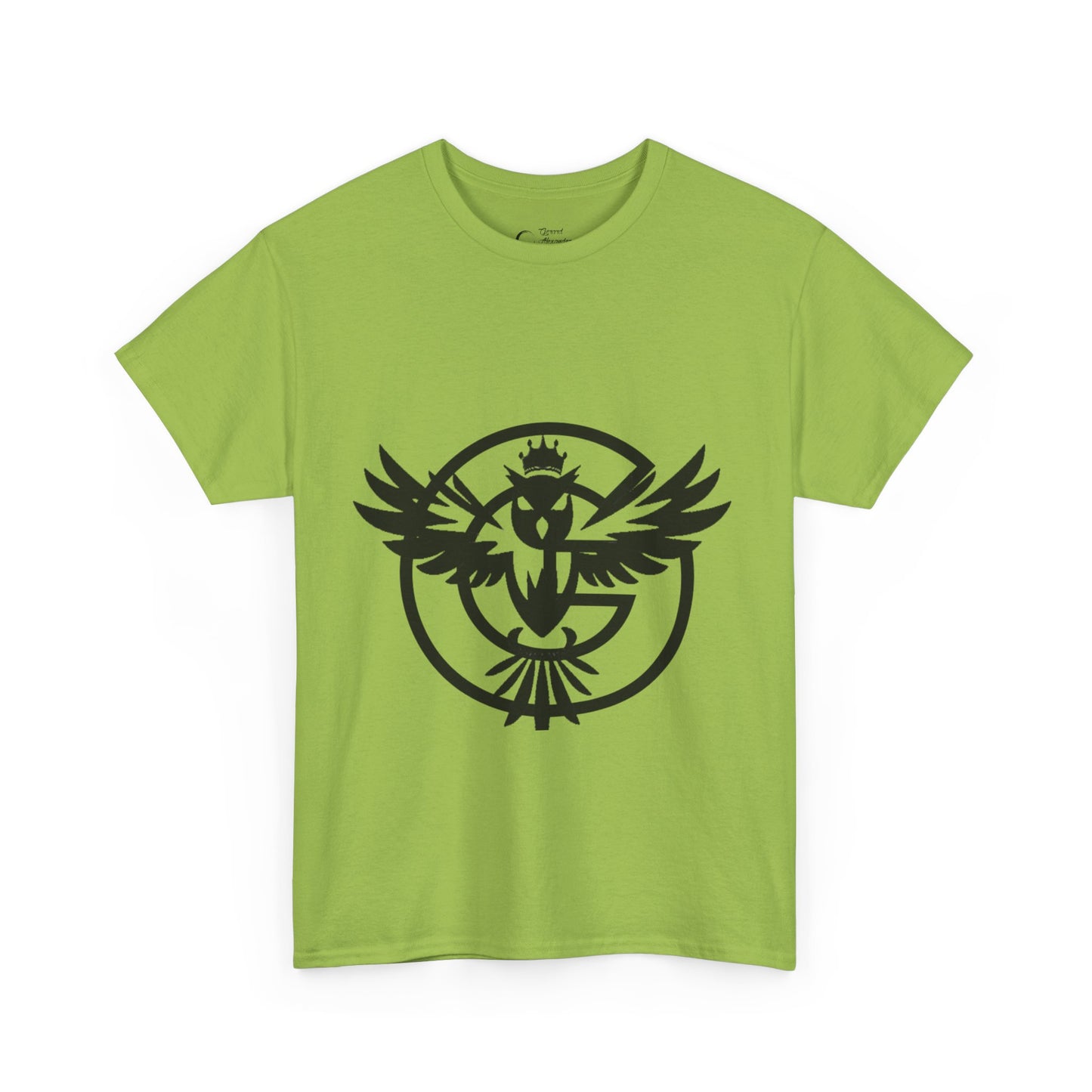 Gorgani Unisex Heavy Cotton Tee - Stylish Bird Graphic Tee for Casual Vibes