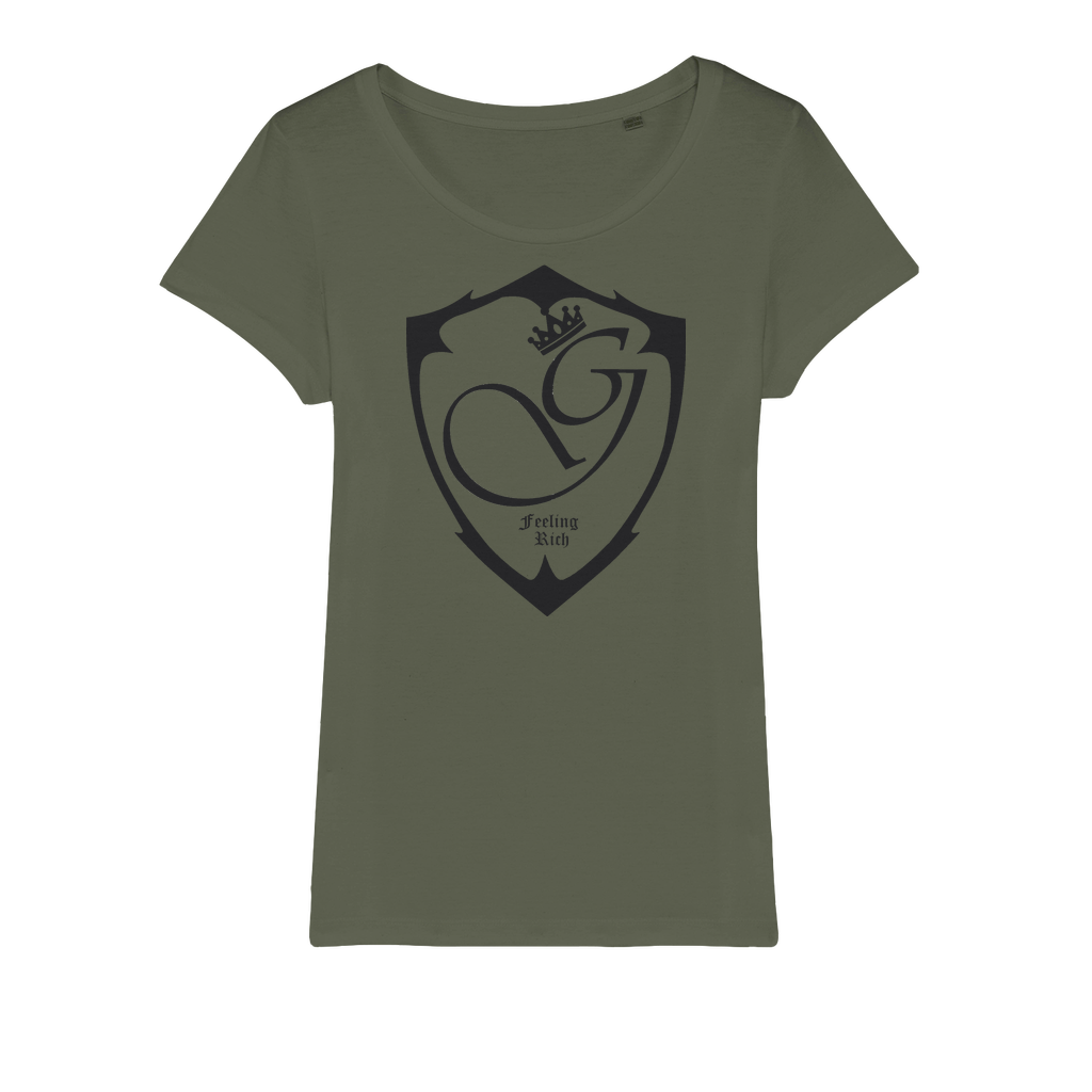 Feeling rich Organic Jersey Womens T-Shirt