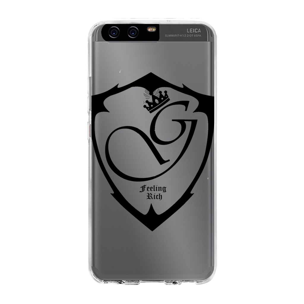 Feeling rich Back Printed Transparent Hard Phone Case