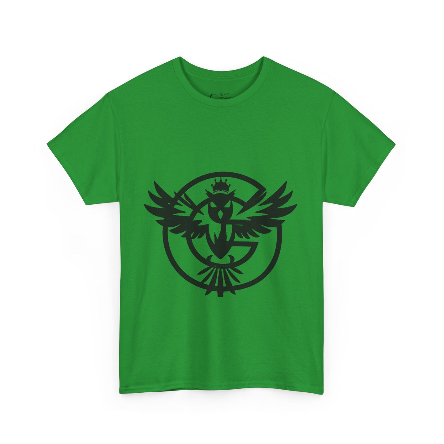 Gorgani Unisex Heavy Cotton Tee - Stylish Bird Graphic Tee for Casual Vibes