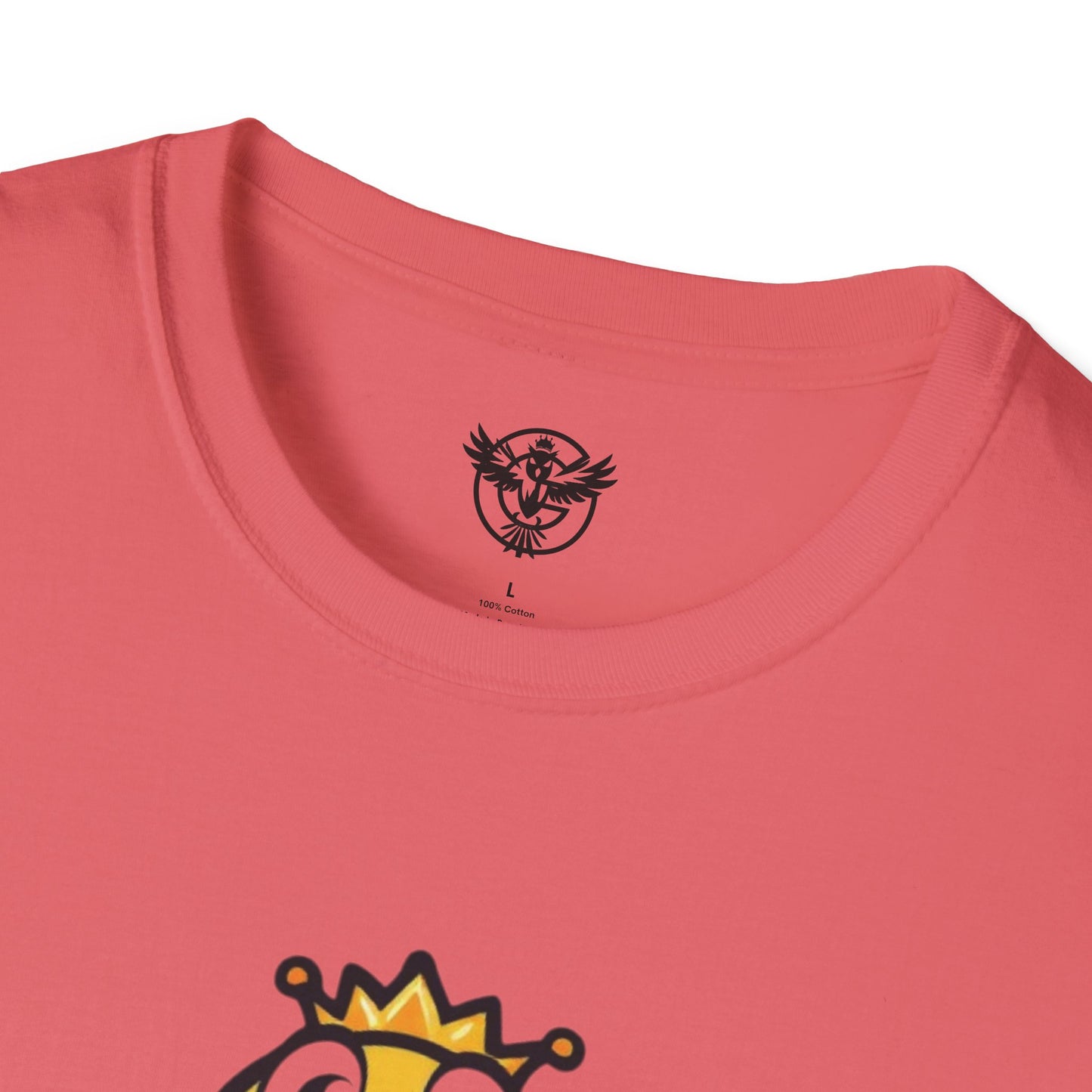 Queen B Unisex Softstyle T-Shirt - Fun and Bright Graphic Tee for Bee Lovers