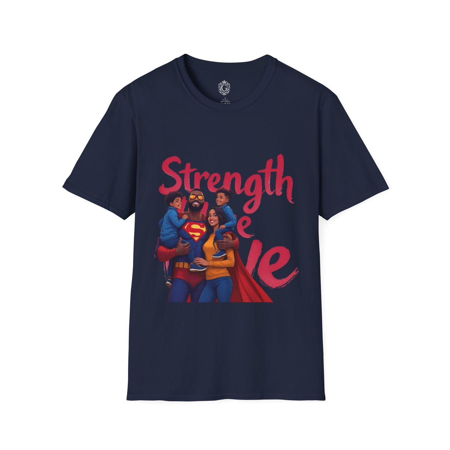 Superhero Family Strength Unisex Softstyle T-Shirt