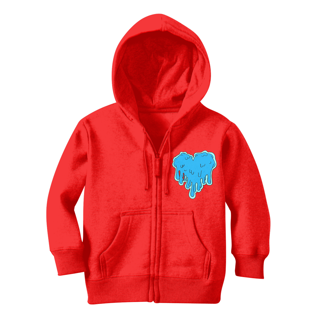 benzo heart Classic Kids Zip Hoodie