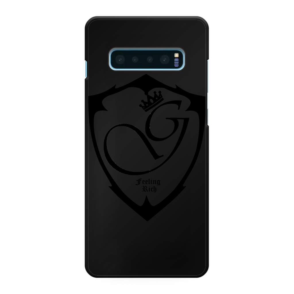 Feeling rich Back Printed Black Hard Phone Case