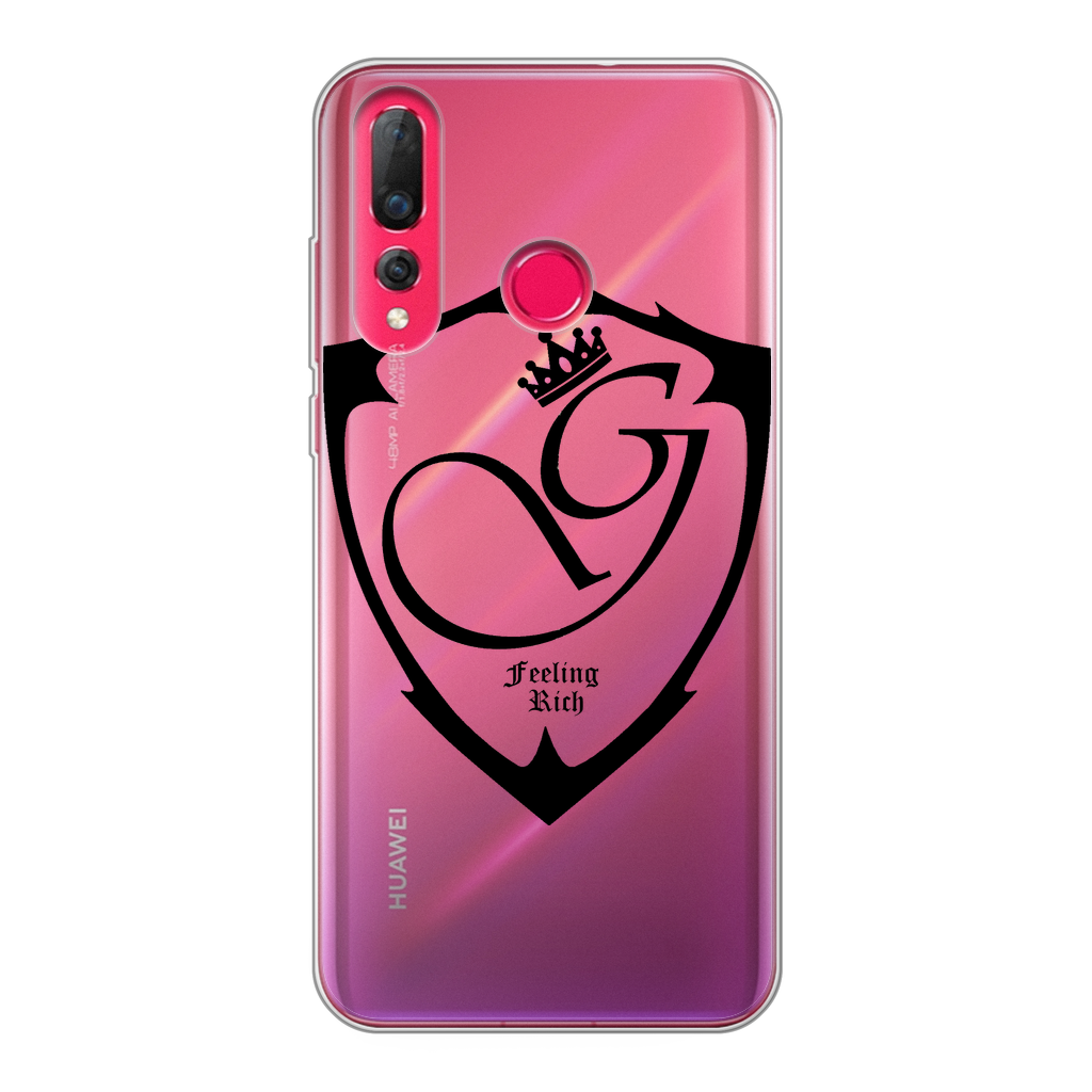 Feeling rich Back Printed Transparent Soft Phone Case
