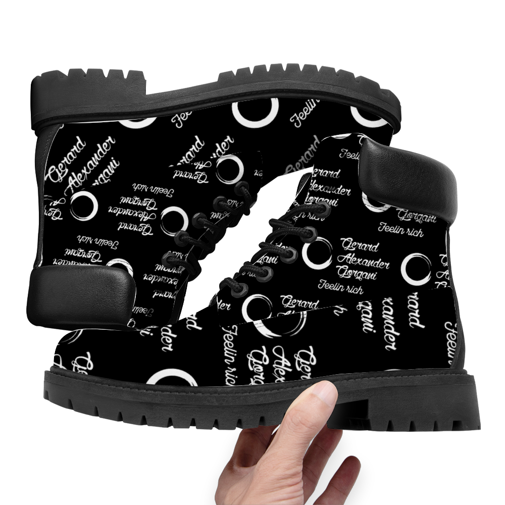 Gorgani logo Boots Round Toe Boots Fashion Boots
