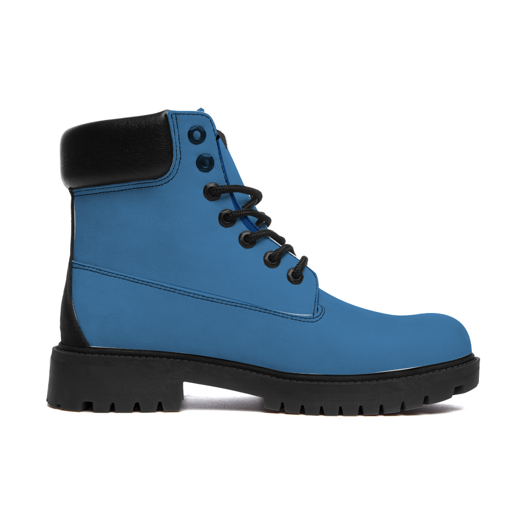 Gorgani steel blue Boots Round Toe Boots Fashion Boots