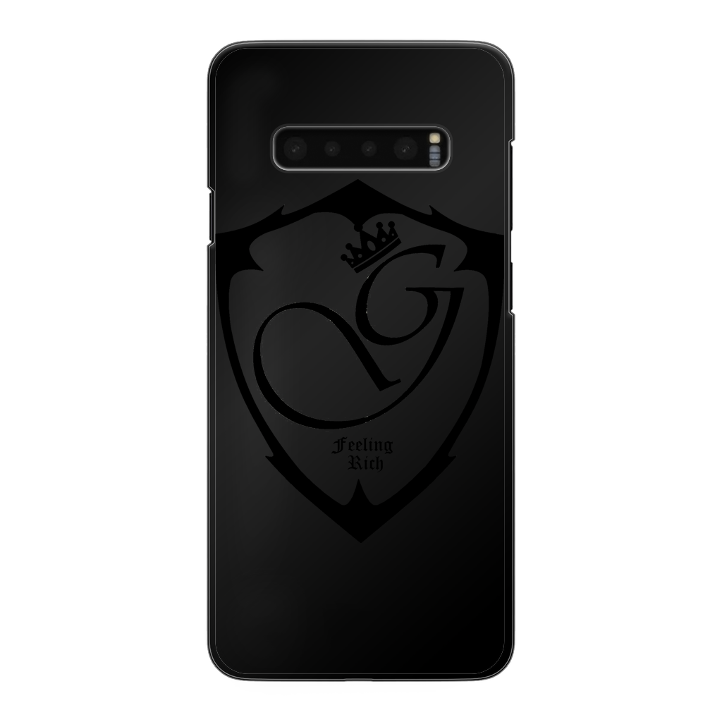 Feeling rich Back Printed Black Hard Phone Case