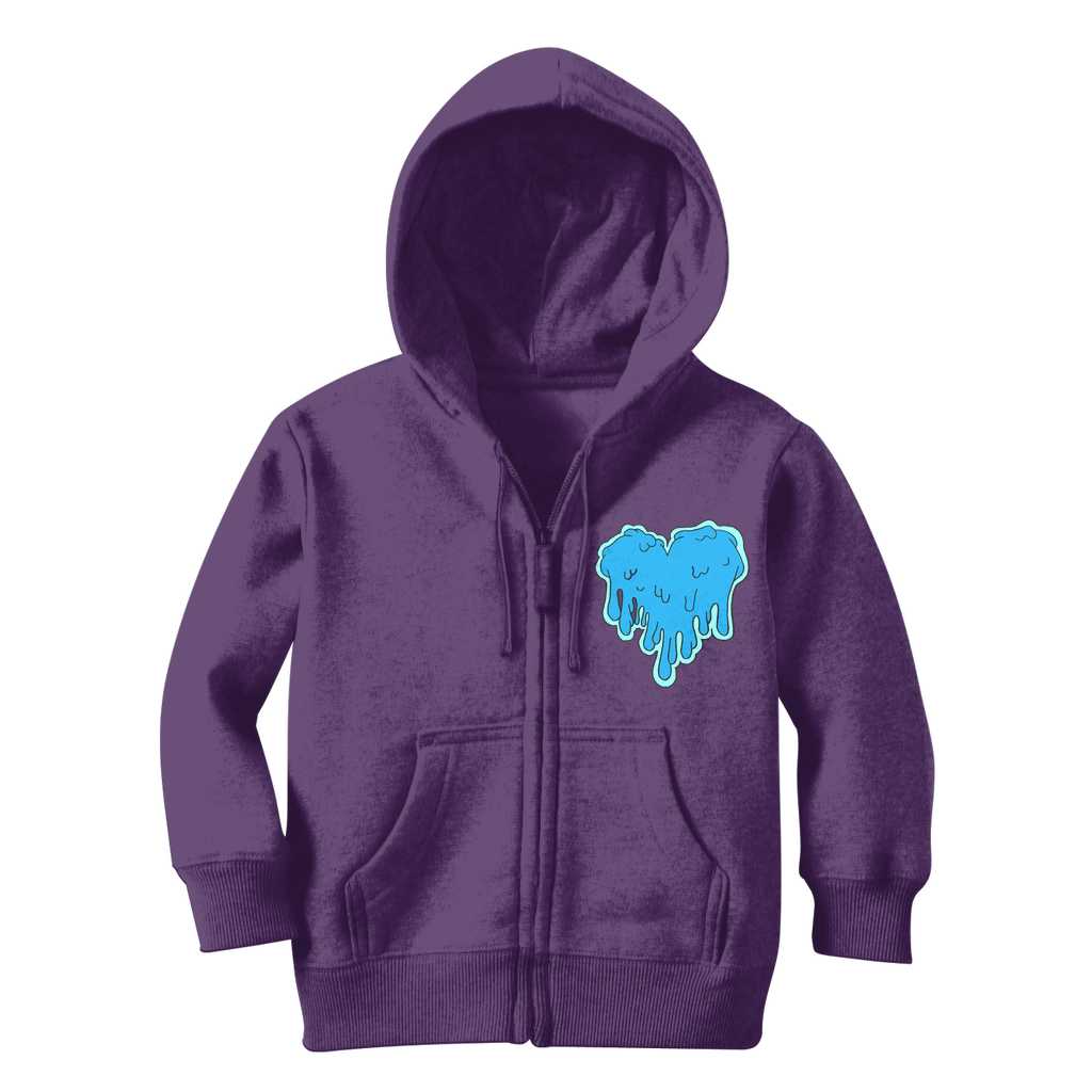 benzo heart Classic Kids Zip Hoodie