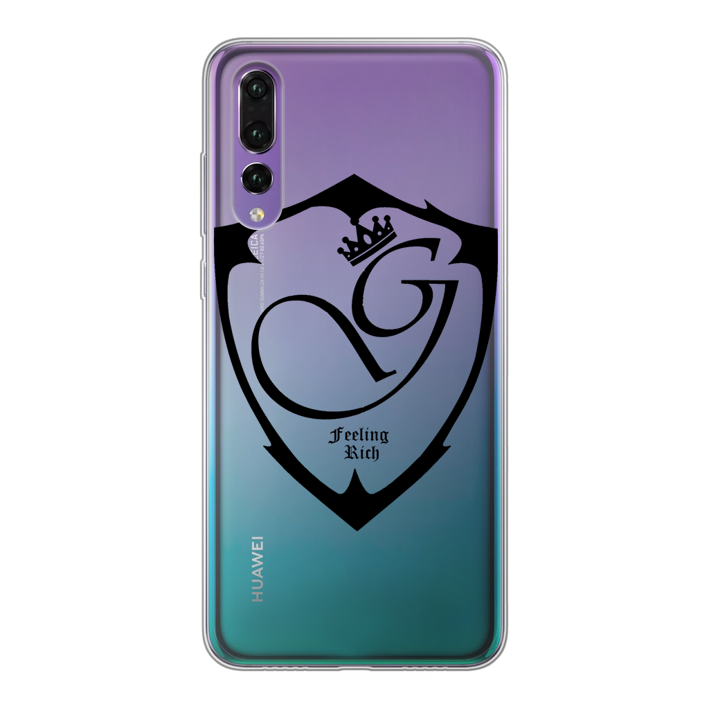 Feeling rich Back Printed Transparent Soft Phone Case