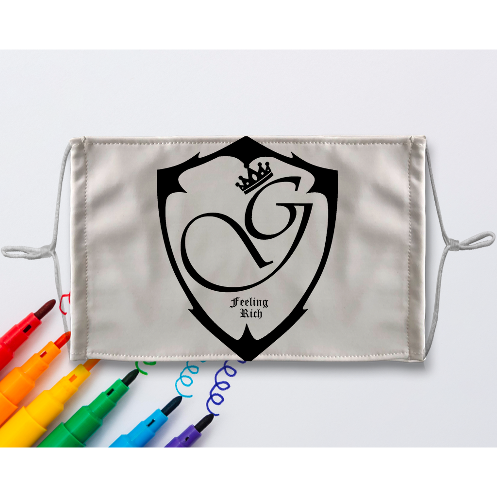Feeling rich Sublimation Colouring Face Mask