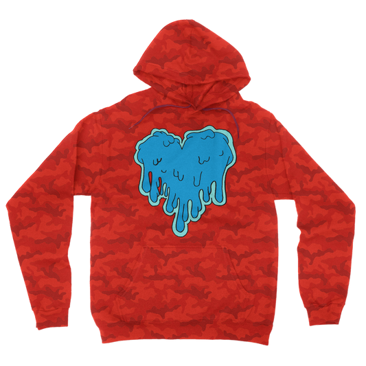 benzo heart Camouflage Adult Hoodie
