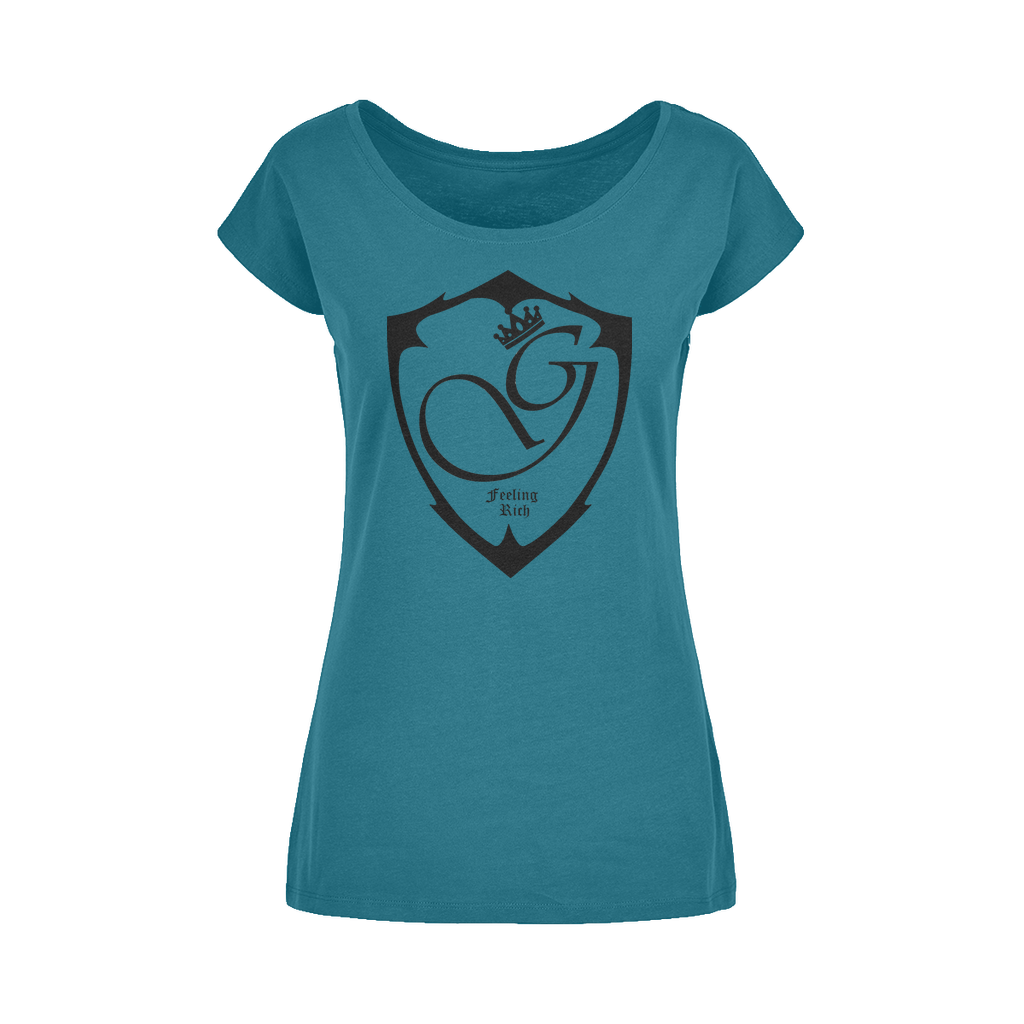 Feeling rich Wide Neck Womens T-Shirt XS-5XL