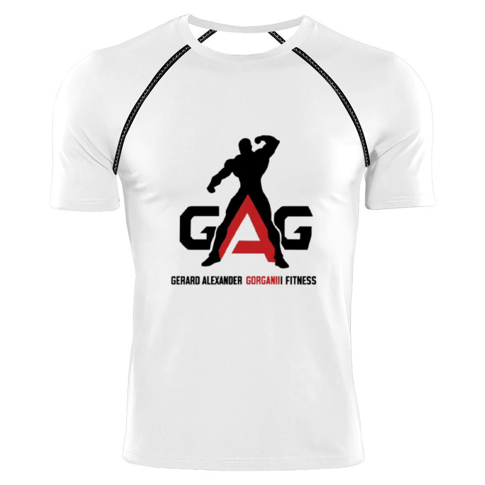 Gorgani Man's Fitness Tops Stretchable Quick Drying Sports Tees