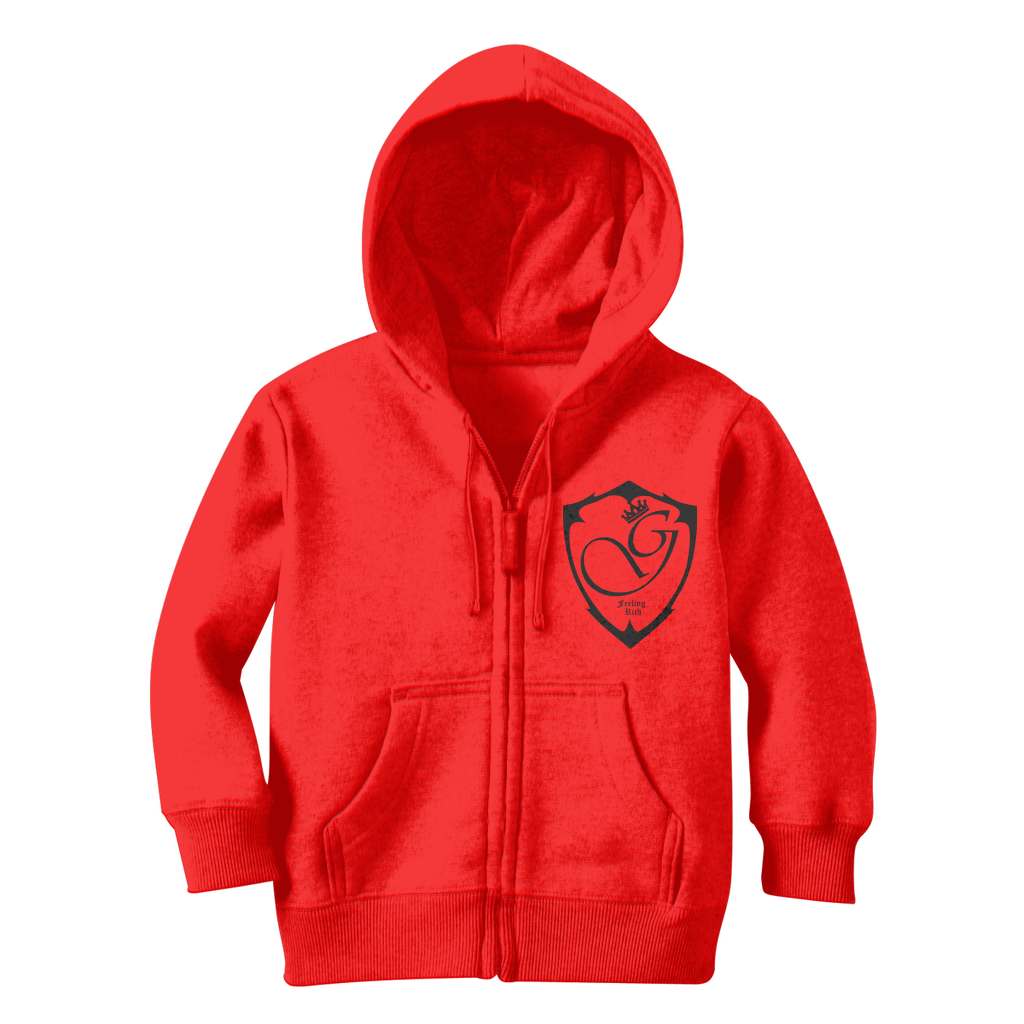 Feeling rich Classic Kids Zip Hoodie
