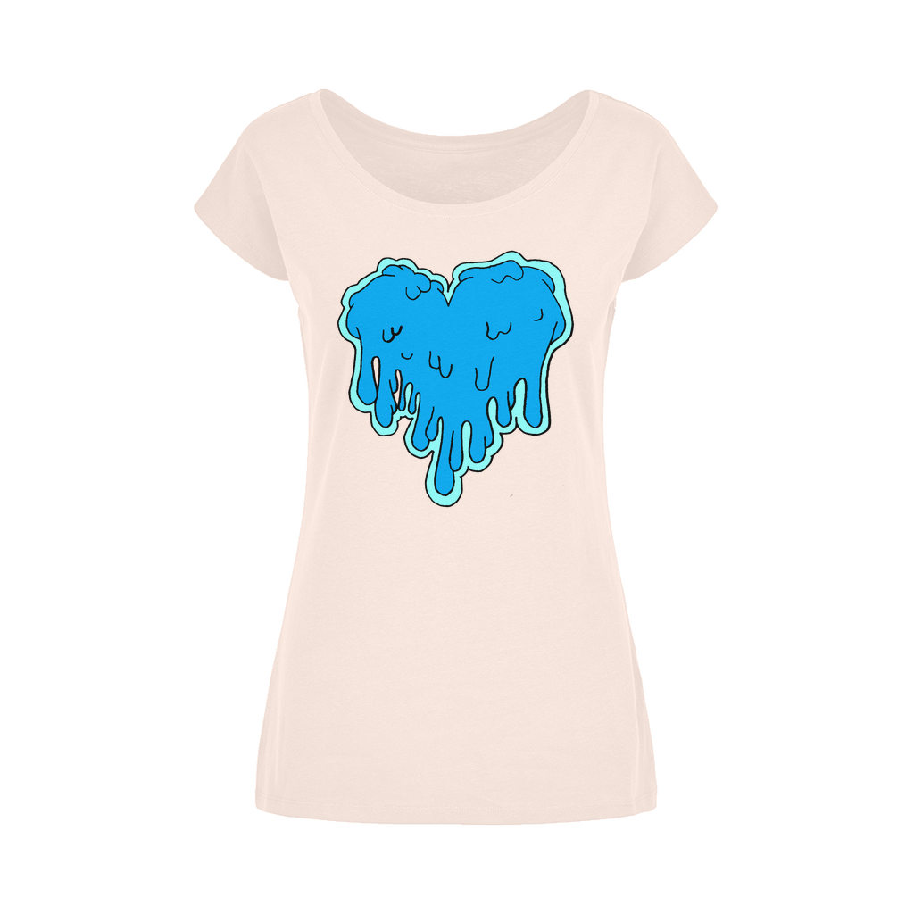 benzo heart Wide Neck Womens T-Shirt XS-5XL