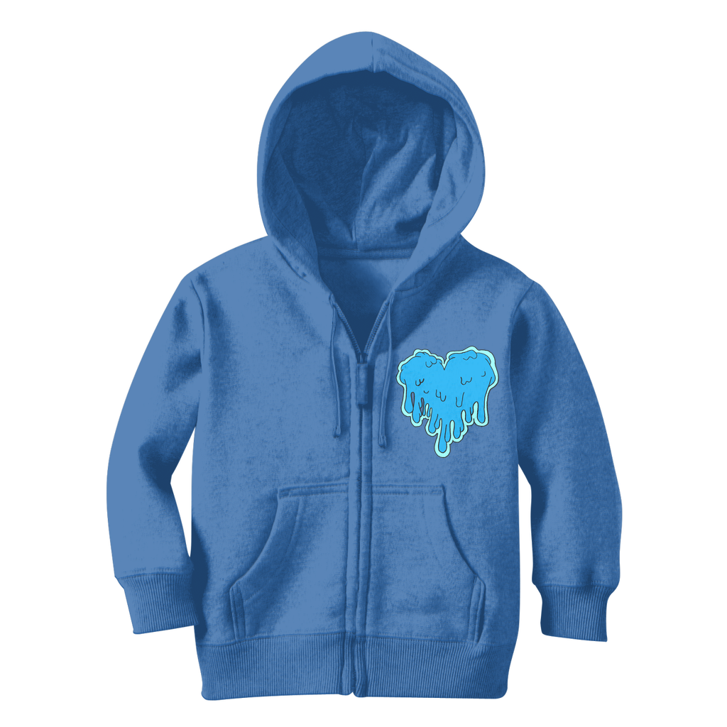 benzo heart Classic Kids Zip Hoodie