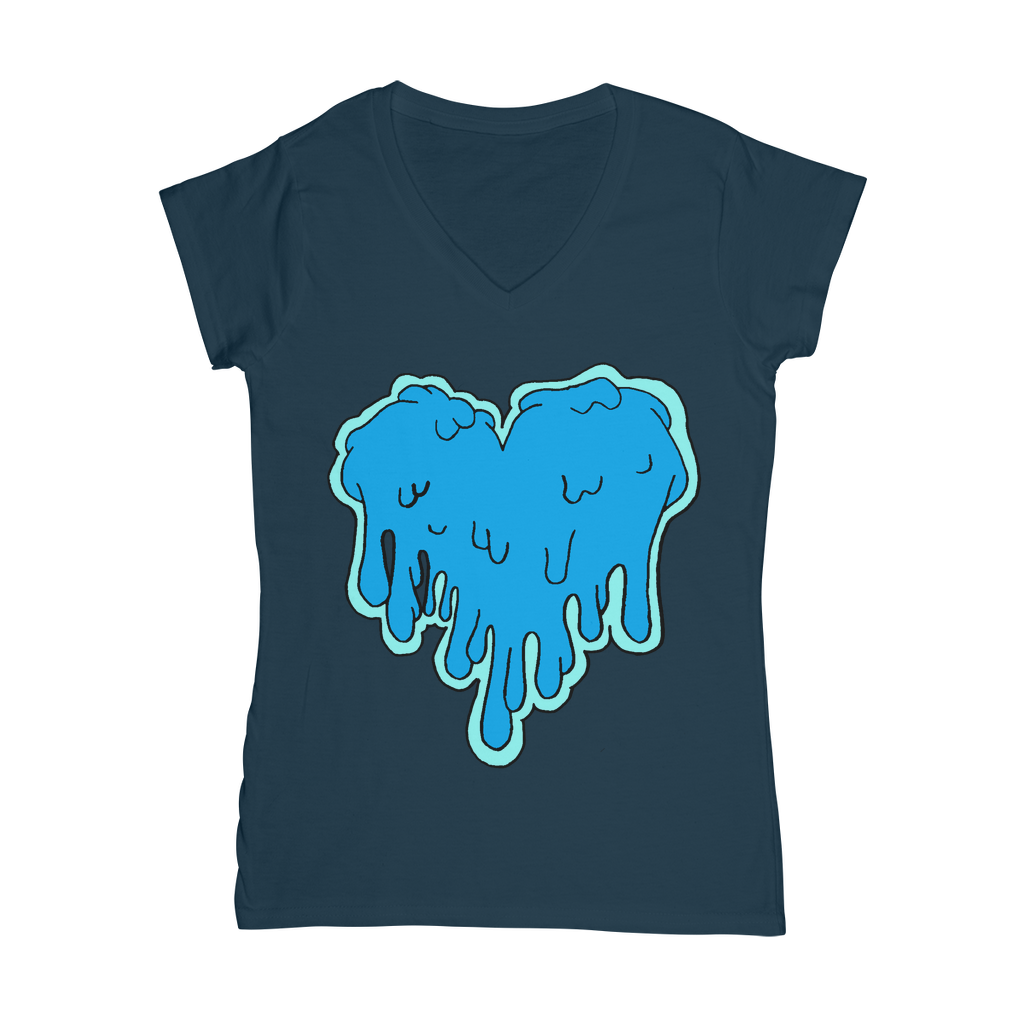 benzo heart Classic Women's V-Neck T-Shirt