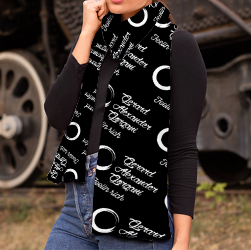 Gorgani Scarf Warm Breathable Velvet Scarf for Winter 63" x 10"