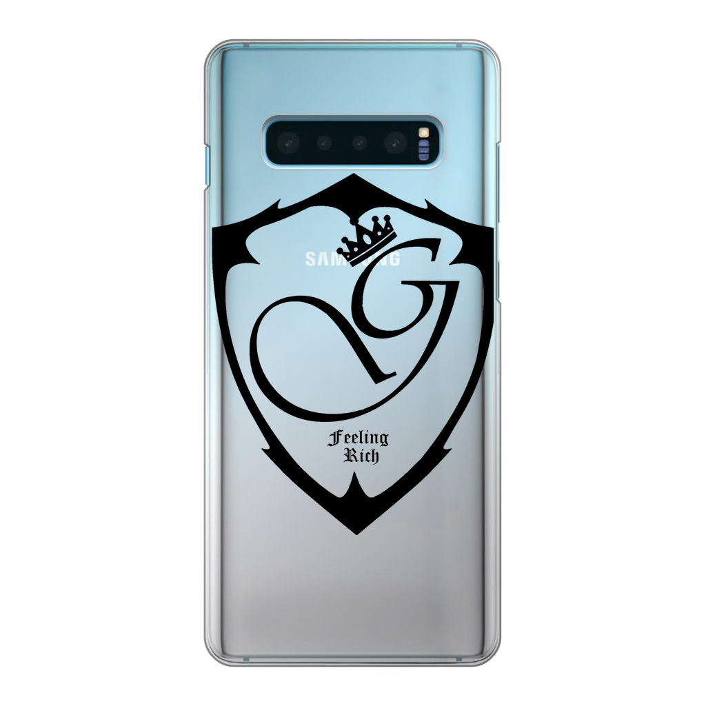 Feeling rich Back Printed Transparent Hard Phone Case
