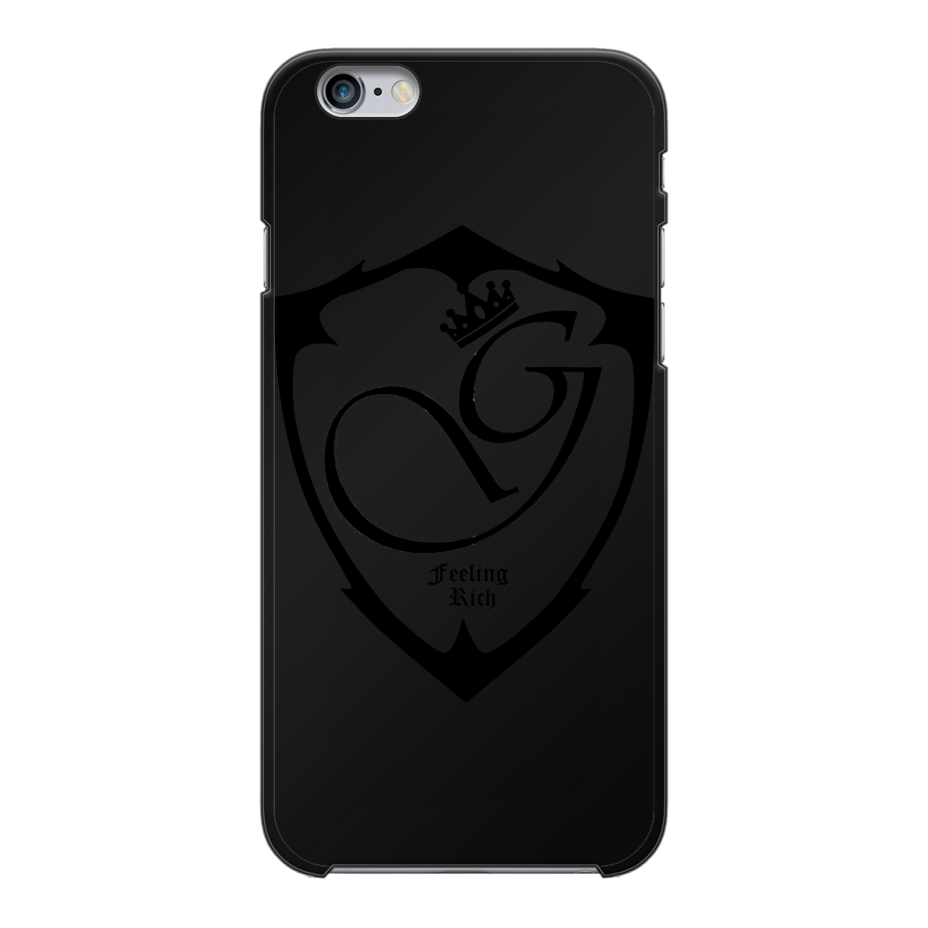 Feeling rich Back Printed Black Hard Phone Case