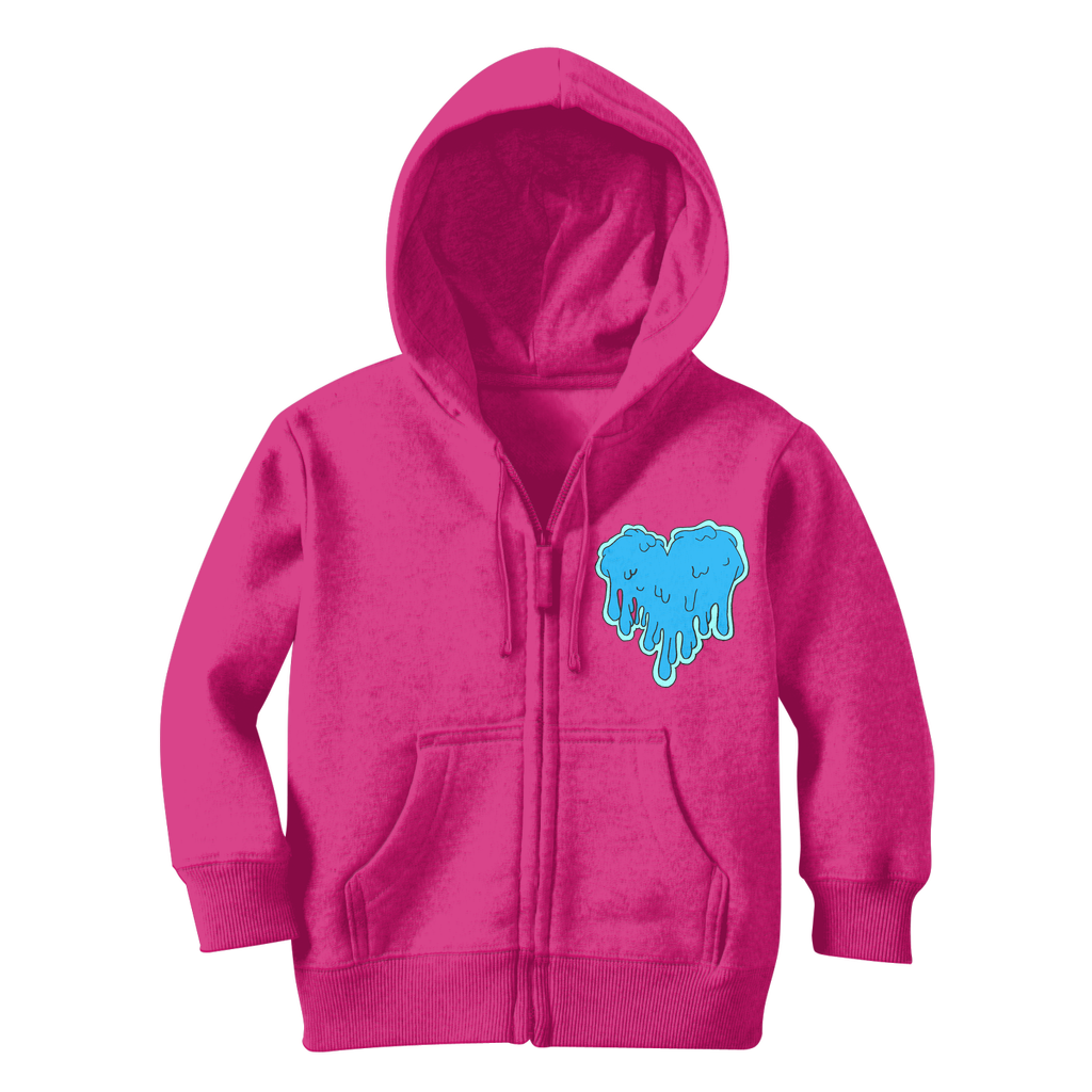 benzo heart Classic Kids Zip Hoodie