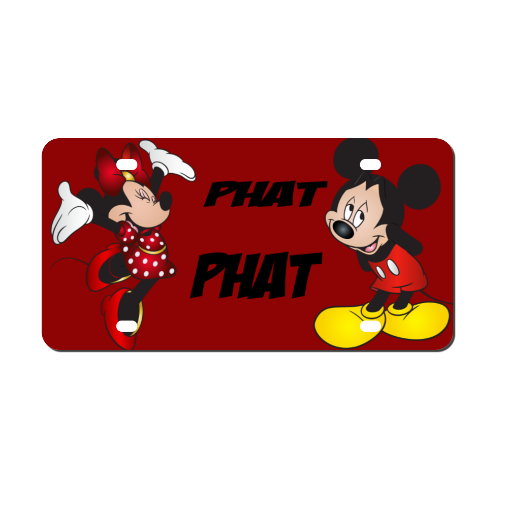 Micky Custom Aluminum Automotive License Plate 12" x 6"