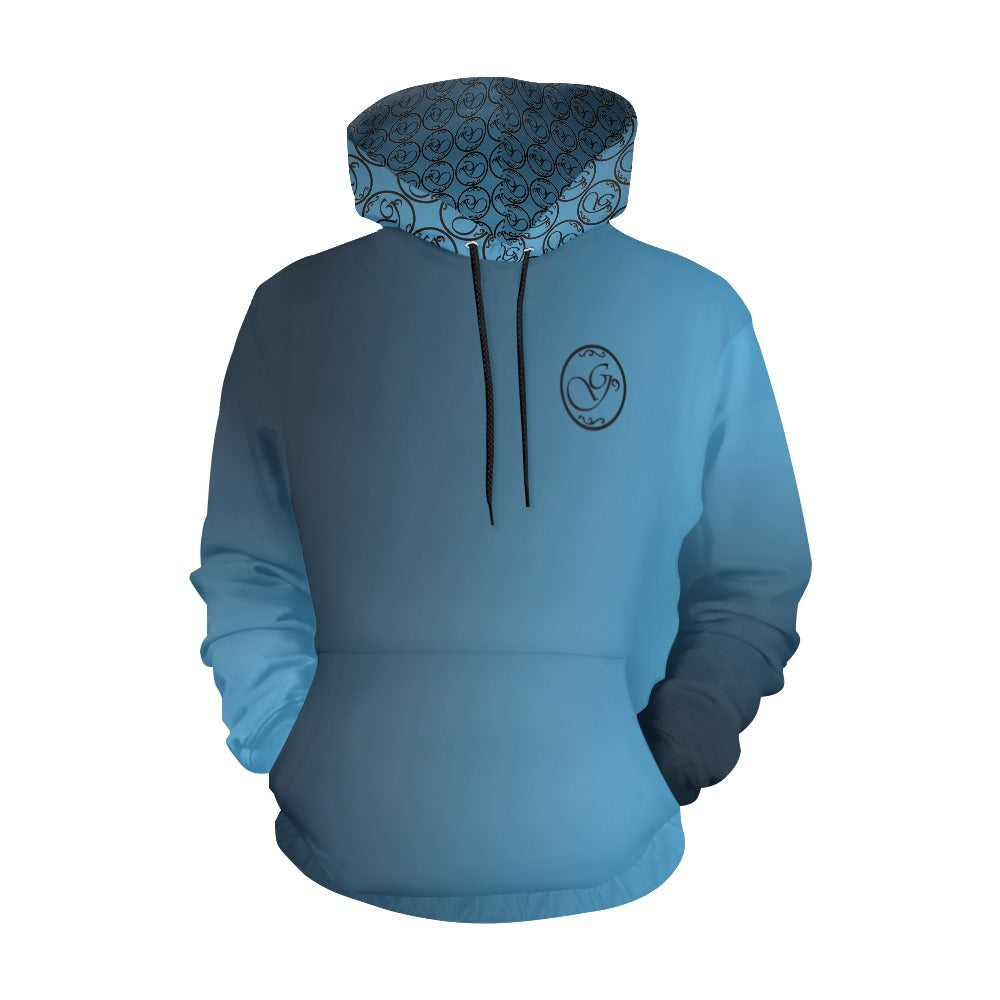 g.a.g blue blend hoodie All Over Print Hoodie for Men (USA Size) (Model H13)
