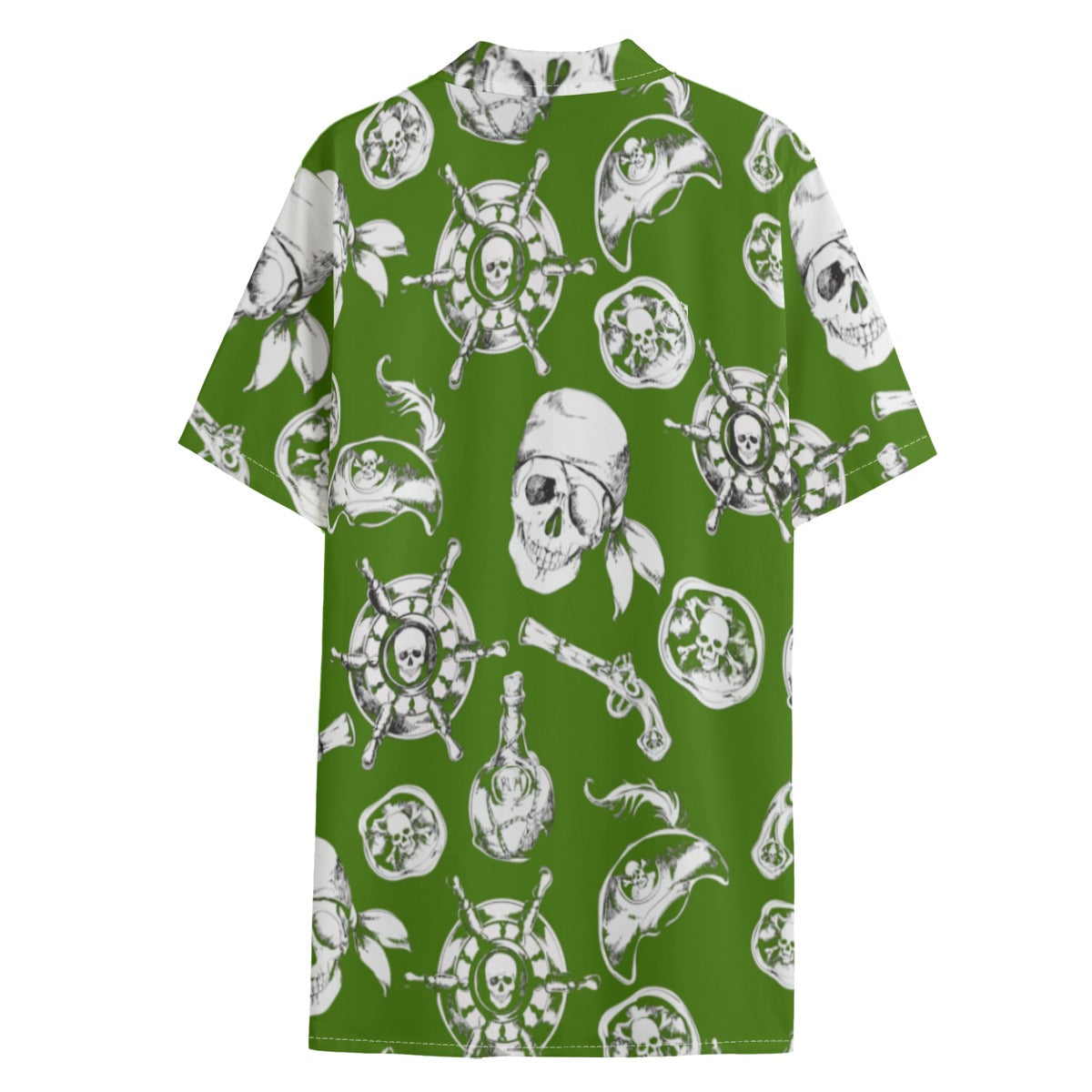 gorgani pirate Men's Hawaiian Shirt With Button Closure |115GSM Cotton poplin