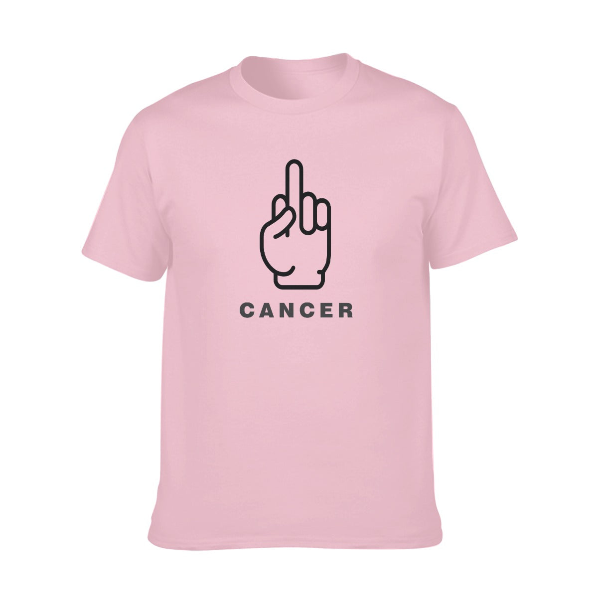 uni-sex O-neck Short Sleeve T-Shirt | 180GSM Cotton F cancer