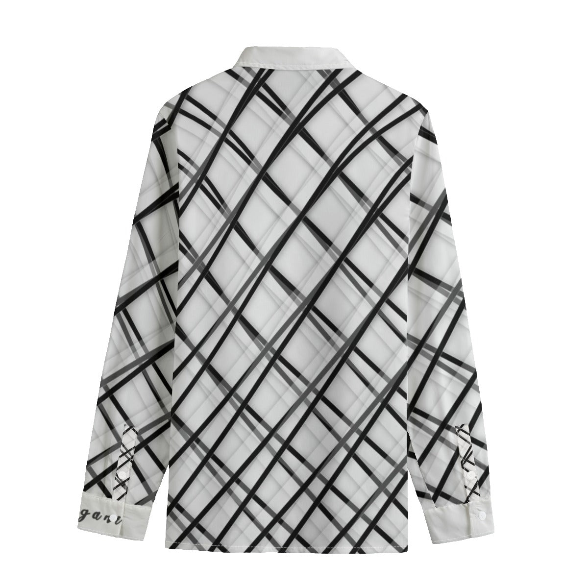 black and white button down gorgani