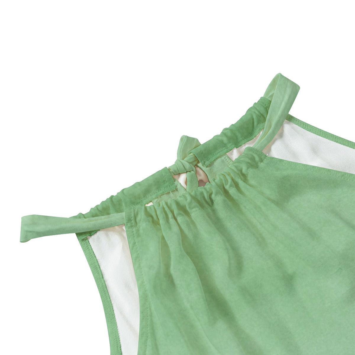 gorgani marble green Halter Dress | Rayon