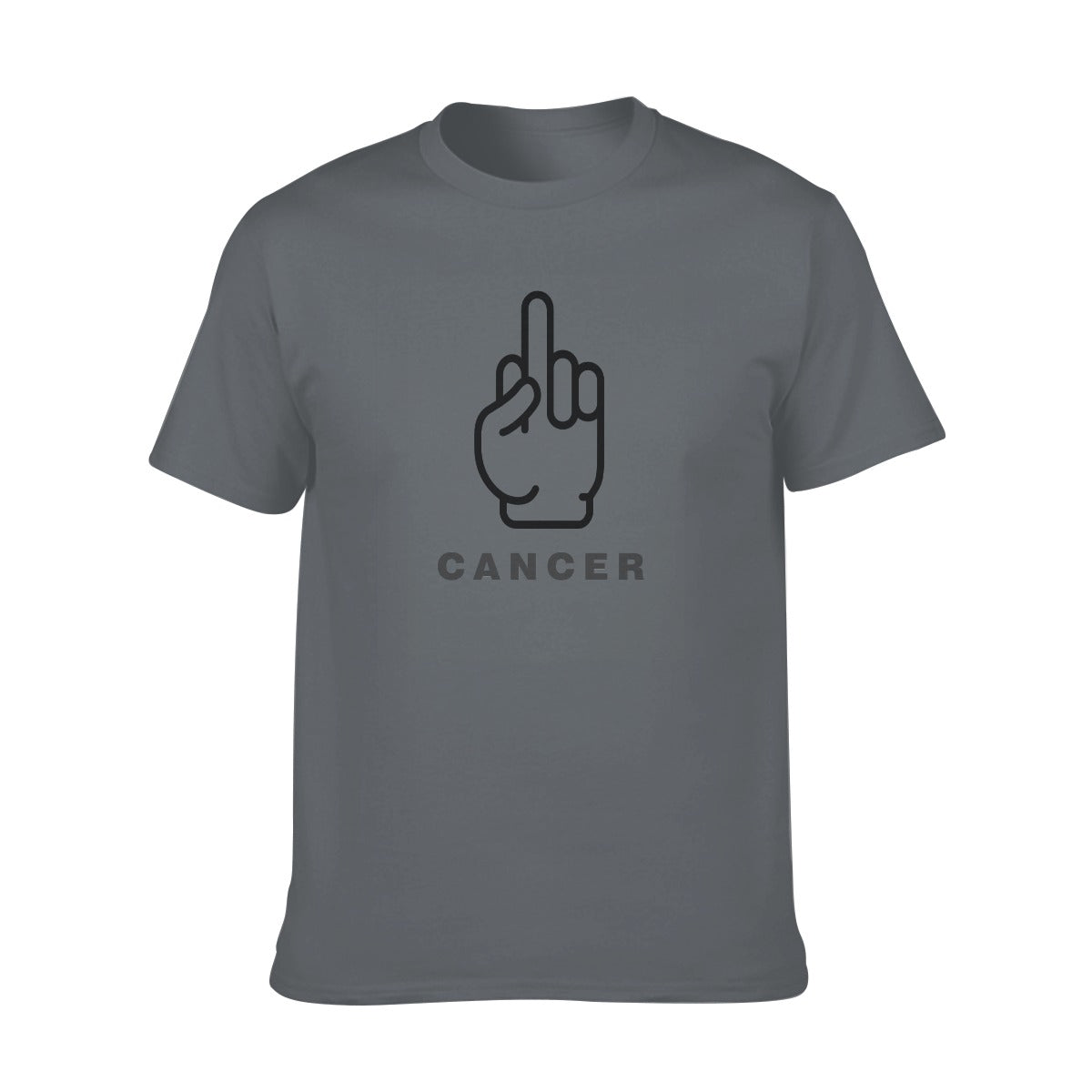 uni-sex O-neck Short Sleeve T-Shirt | 180GSM Cotton F cancer