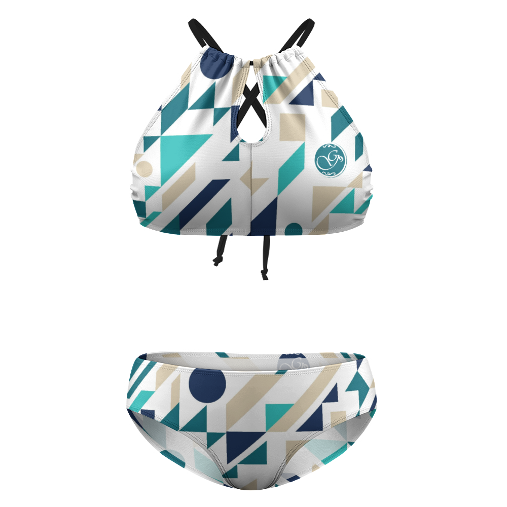 gorgani Plus Size Women's Two Piece Swimsuit Stylish Bikini Suits
