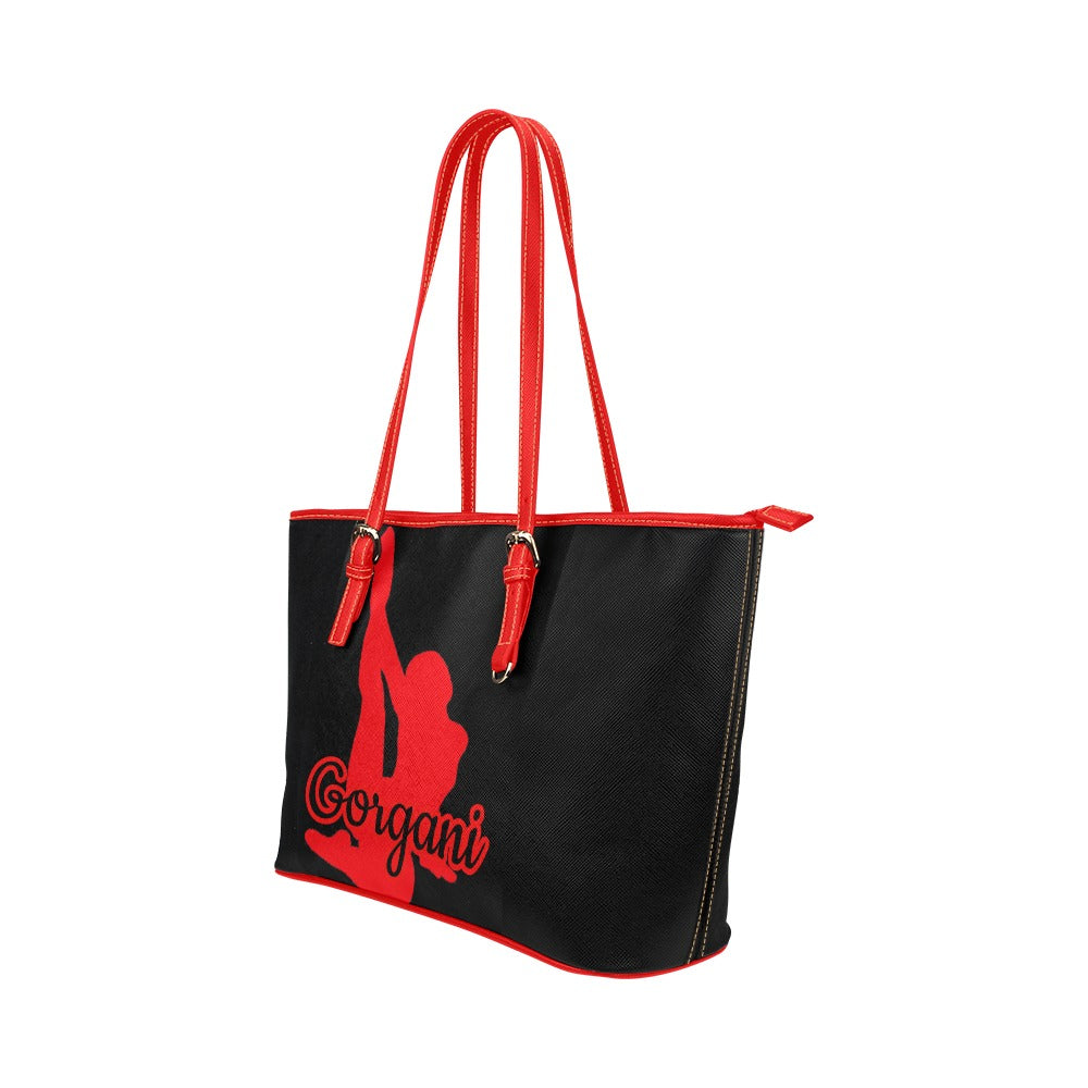 R sexy red2 Leather Tote Bag (Model 1651) (Big)