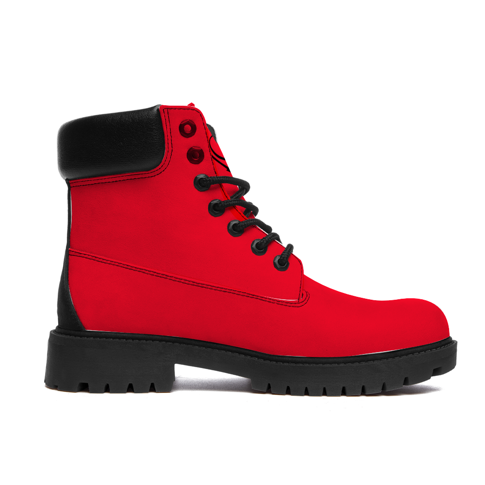 Gorgani Round Toe Boots Fashion Boots red