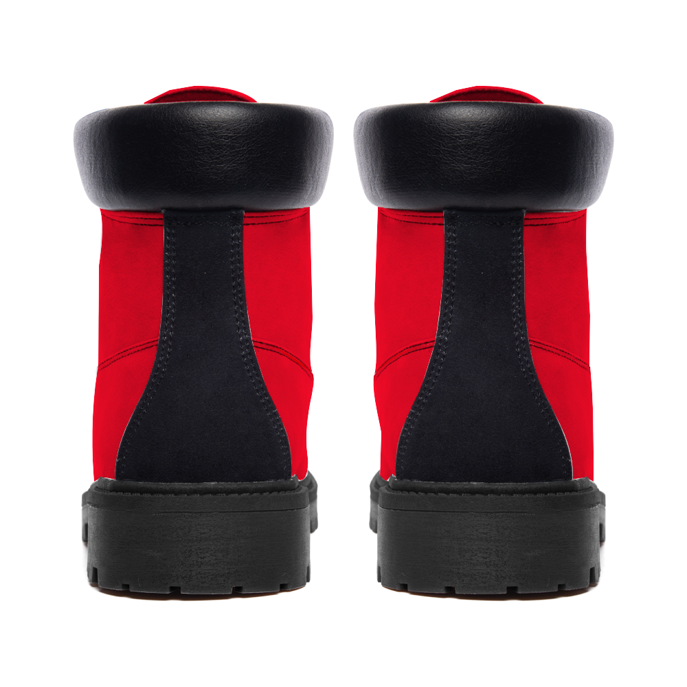 Gorgani Round Toe Boots Fashion Boots red