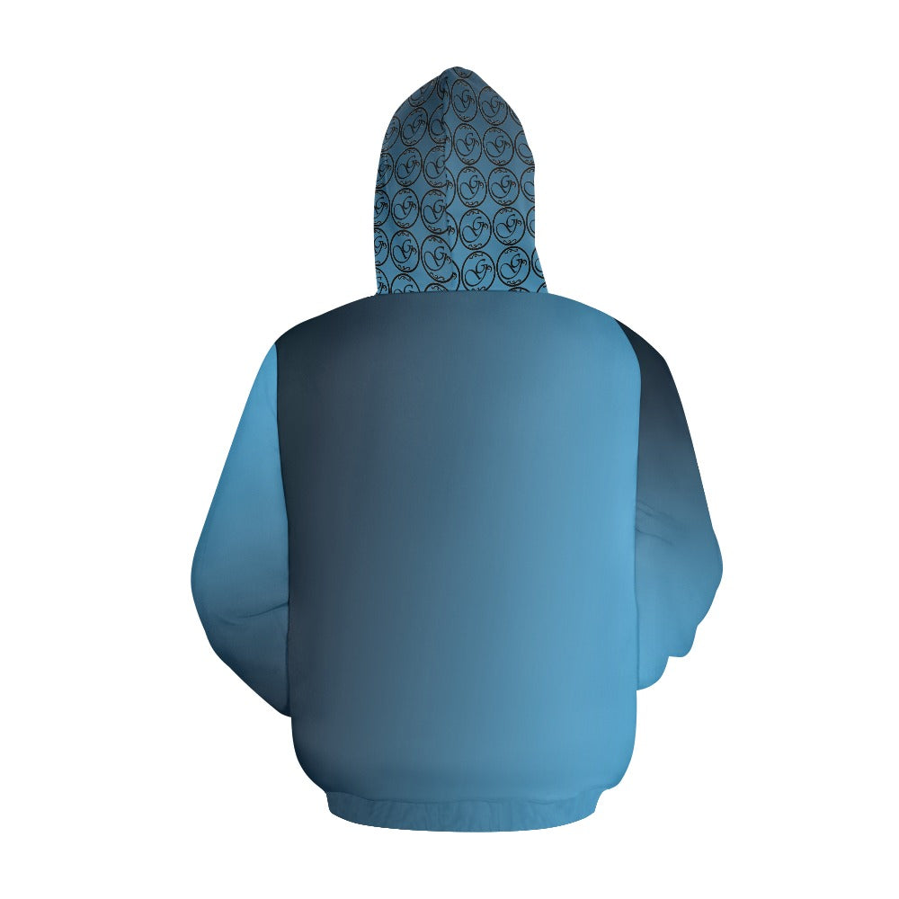 g.a.g blue blend hoodie All Over Print Hoodie for Men (USA Size) (Model H13)