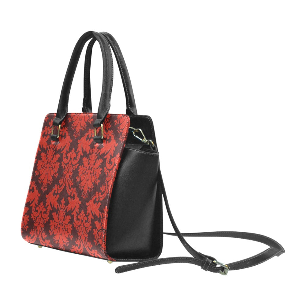 gorgani Rivet Shoulder Handbag (Model 1645) red
