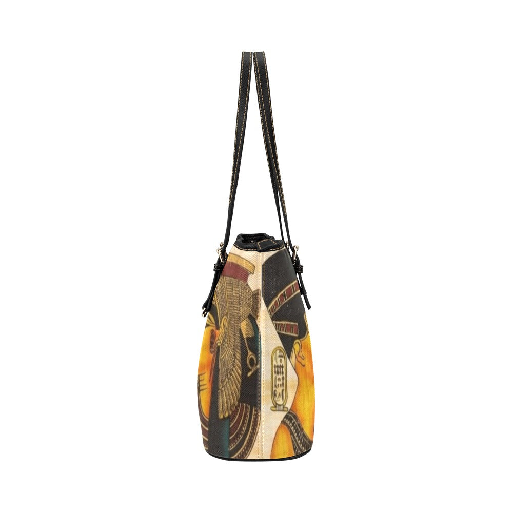super gorgani gypt2 Leather Tote Bag (Model 1651) (Big)